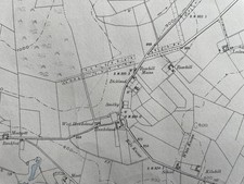 1898 Edition Topographical Map of the Strathaven area. Lanarkshire XXXII. NW