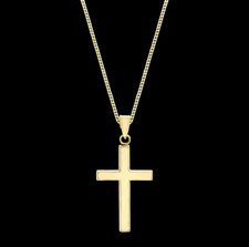9ct Gold Cross Pendant Yellow