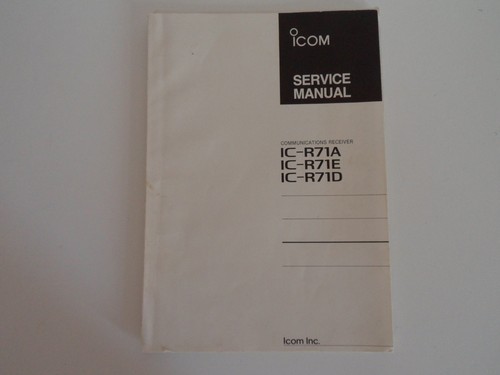 Icom r71 aed genuine print - icom,