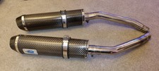 Suzuki GSXR1300 Hayabusa Gen2 2007-2016 Exhaust  Race Can Silencer  Carbon Pair 