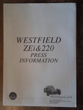WESTFIELD ZEi & ZEi 220 orig c1995 UK Mkt Press Pack with Brochures + Prices etc