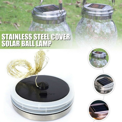 Led solar mason jar - led,