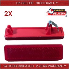 2X REAR BUMPER REFLECTOR L + R