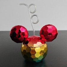 Disney Store Mickey Mouse Rainbow Straw Tumbler Drinks Cup 2020 Limited Release