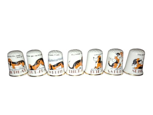Birchcroft china thimble set - thimble,