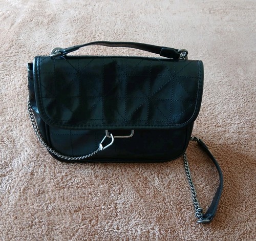 Zara black rockbag chain - black,