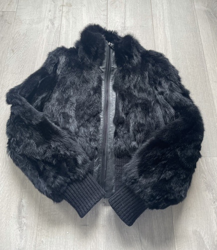 Vintage guess black rabbit - vintage, fur