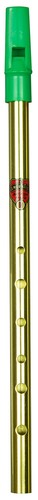 Flageolet brass green - green, top