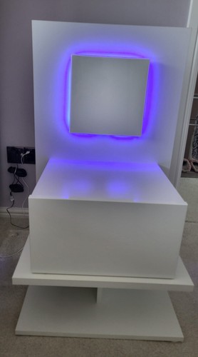 White bedside cabinet - 2x, night