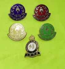 5x 1979 Ulster Grand Prix UGP Motorcycle bike enamel badge pin lapel