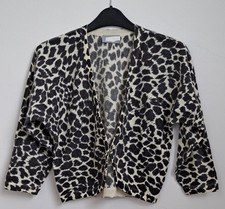 Wallis LUXURY Yarn Animal Print SHRUG Sizes S, M, L