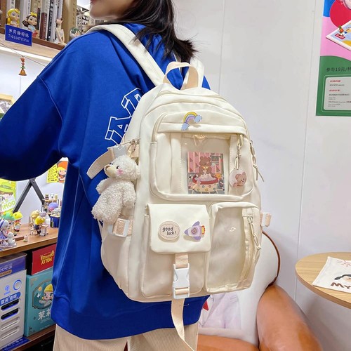 Kawaii backpack with pendant - kawaii,