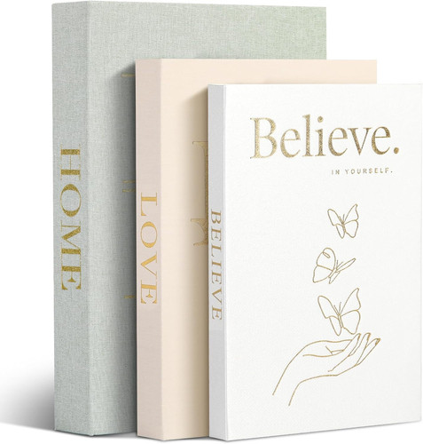 3pcs decorative books stacked - 3pcs,