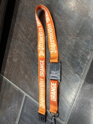 Jagermeister orange lanyard - jagermeister,