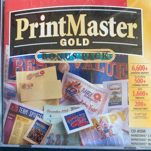 Printmaster gold bonus pack - bonus,