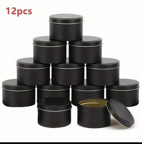 Pack black candle - 4, oz