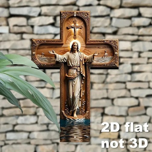Wooden cross wall decor - cross,
