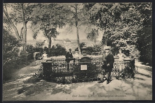 Postcard bad soden am - bad,
