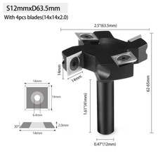 4 Flutes Carbide Wood Planer