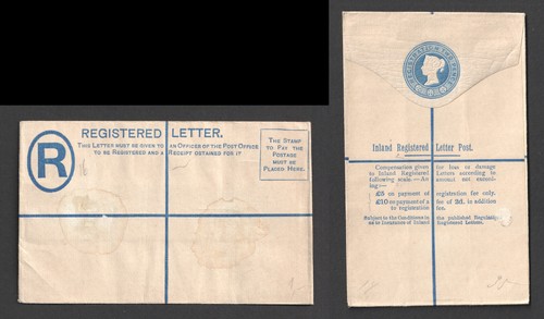 Unused registered letter - qv,