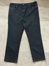 Men’s Black Stretch Cotton Traders Jeans 42/32