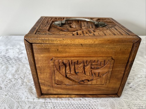 Vintage carved camphor - vintage,
