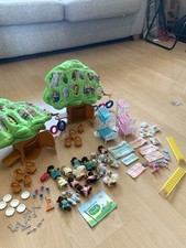 2 Mattel 2004 Vintage Furryville Bearskis Treehouse Playset with Extras