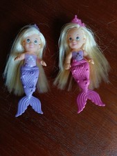 Vintage Simba Mini Baby Princess Dolls with Removable Mermaid Tails Rare