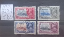 Bermuda stamps 1935 GV Silver