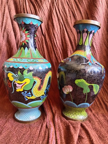 Antique cloisonné brass - 2,