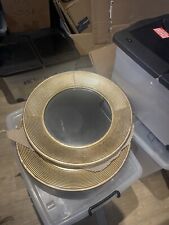 Set Of 2 Gold Mirrors
