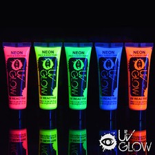 UV Glow Neon Face Paint Body