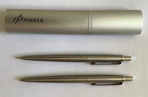 Parker silver metal ballpoint - parker,