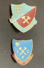 2 x West Ham Pin Badges Large