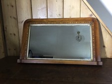 Stunning Smallish Victorian Mahogany Inlaid Over Mantle/Hall mirror