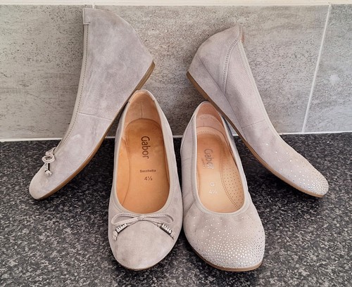 Gabor leather suede low - leather,
