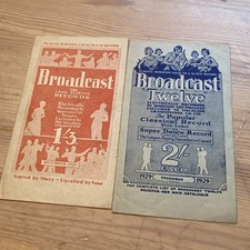 Dec 1929 Broadcast Records