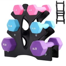 6 Grid Dumbbell Holder 3 Tier