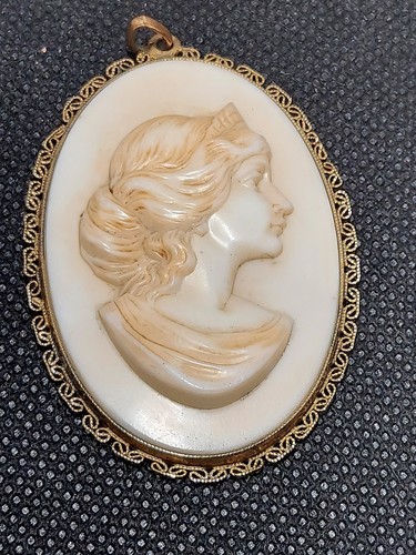 Vintage celluloid cameo - vintage,