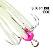 Glow in Dark Squid Hooks 10pcs