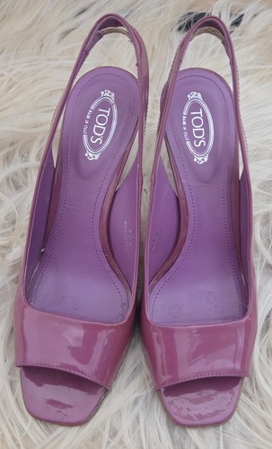 Tod patent leather peep toe - patent,