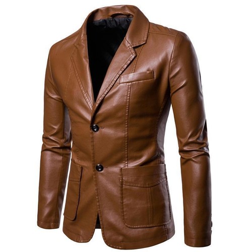 Mens wedding leather jacket - pu,