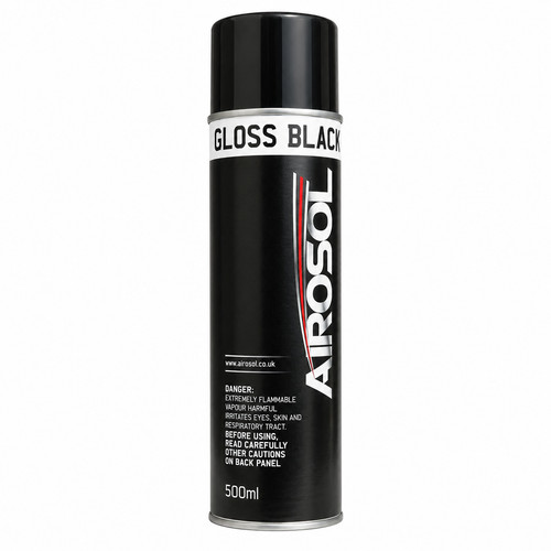 Gloss black aerosol - gloss, spray
