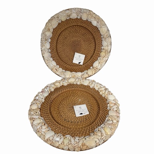 Pottery barn sea shell rimmed - pottery,