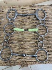 S/H Job Lot of Three X 5” Bits-Happy Mouth Gag, Lozenge Snaffle