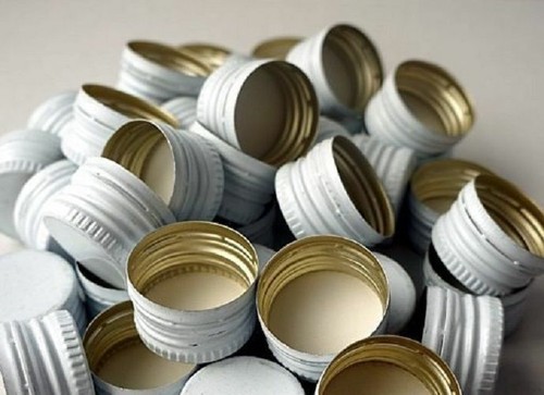 White metal screw caps very - screw,