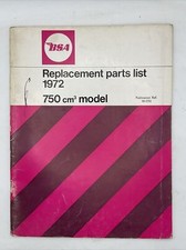 Genuine BSA Rocket-3 Parts List 1972 (PB2/43)