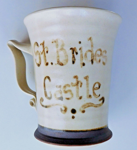 Welsh pottery mug brides - welsh,
