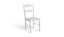 Chicago Pair of Solid Wood Dining Chair - White