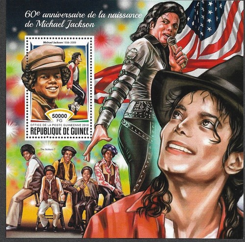 Michael jackson stamp sheet - stamp,